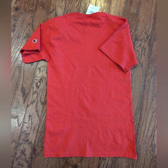 Champion red Crew Neck Short Sleeve star Graphic T-Shirt unisex S - Picture 5 of 14